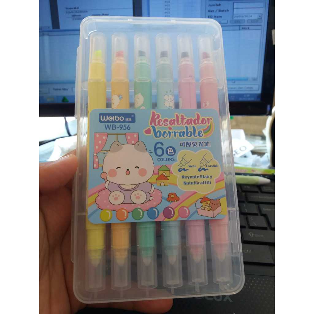 

TEXTLINER WB 956 ERASABLE / TEXTLINER SET BISA DIHAPUS