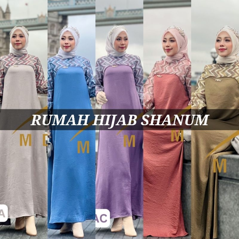 JEEMA DRESS BY MDLY KOLEKSI MDLY TERBARU GAMIS POLOS DRESS MOTIF GAMIS LEBARAN WANITA TERBARU BAJU L