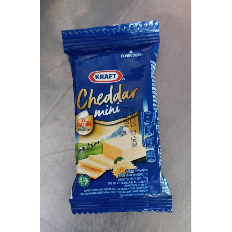 

Kraft Keju Cheddar Mini Keju Sachet Keju 1PCS