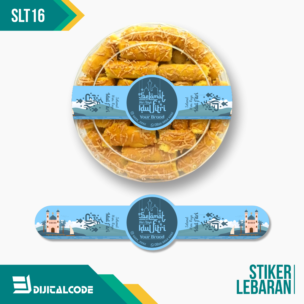 

SLT16 Stiker Label Parcel Segel Toples Kue Lebaran Idul Fitri