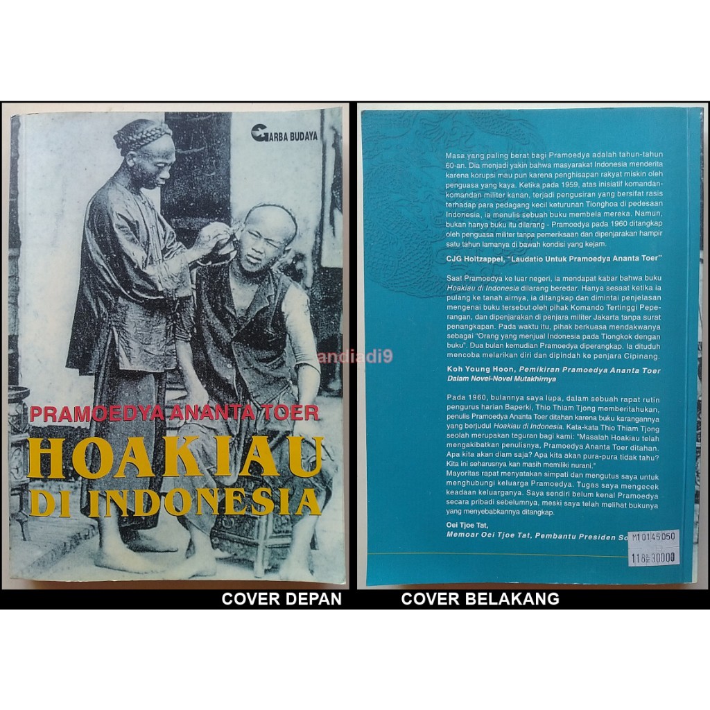 HOA KIAU HOAKIAU DI INDONESIA 1998 PRAMOEDYA ANANTA TOER ORI