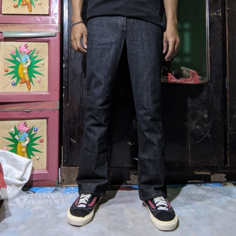 Celana Panjang Longpants Jeans Edwin Japan Bootcut Dark Grey Original Second Preloved #CJ234