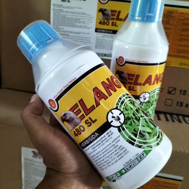 ELANG 1LITER herbisida sistemik pembasmi rumput mati sampai akarnya
