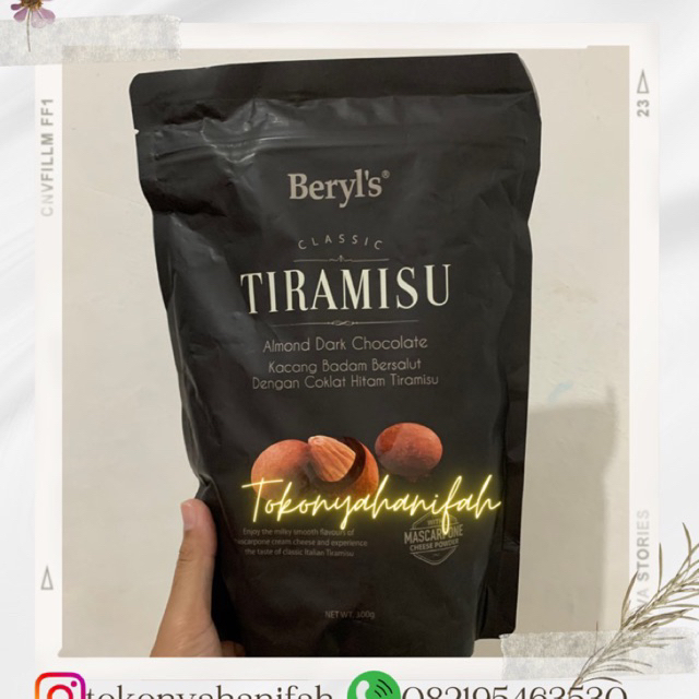 

Cokelat Beryl's Classic Tiramisu Almond Dark Chocolate