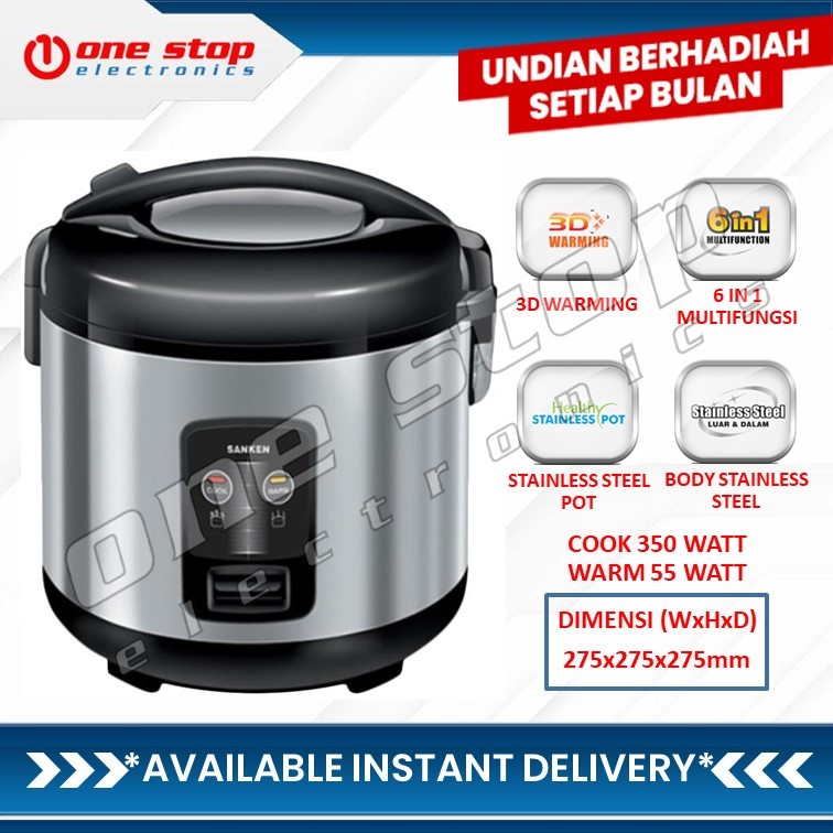 SANKEN SJ-1999M Rice Cooker 1.8 Liter