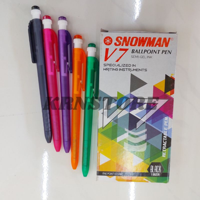 

PEN SNOWMAN V7 0.7MM HITAM II PEN SNOWMAN II KRNSTORE