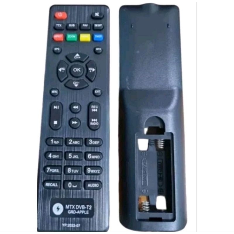 Remot  STB MATRIX BURGER Matrix Burger Silver Set Top Box Tanpa Setting