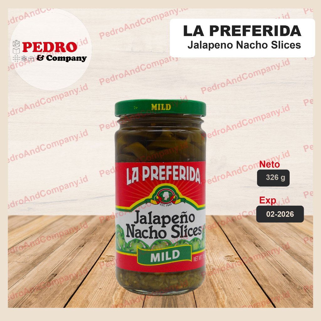 

La preferida jalapeno nacho slices mild 326 gram