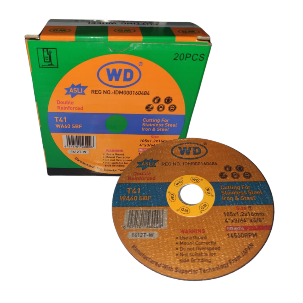 Batu Potong WD 4"  1 kotak / Batu Gurinda / Batu Gerinda / Gerinda Besi / Gurinda Besi / Batu WD /  