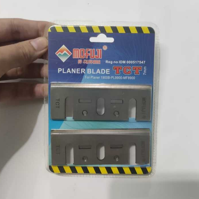 Mofuji Planer Blade TCT 7mm Baja / Mata Pisau Mesin Serut / planer blade / Mata Serut TCT / planer b