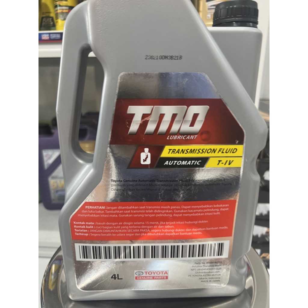 Toyota TMO ATF T-IV T4 4 Liter Japan (Oli Transmisi Otomatis/ Matic)