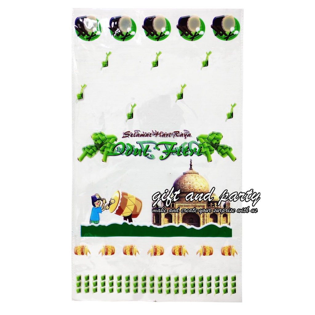

Plastik Lebaran Parcel Hampers Kantong Kue Kering Lebaran Tema Idul Fitri Ukuran 24x45