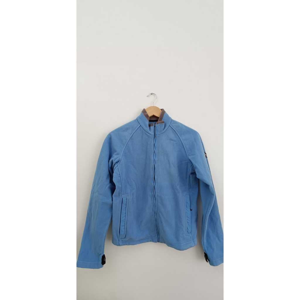 (Preloved) Sweater Biru Muda - Jaket Hangat Perempuan - Jaket Biru Muda - Jaket Outdoor - Jaket Lapa