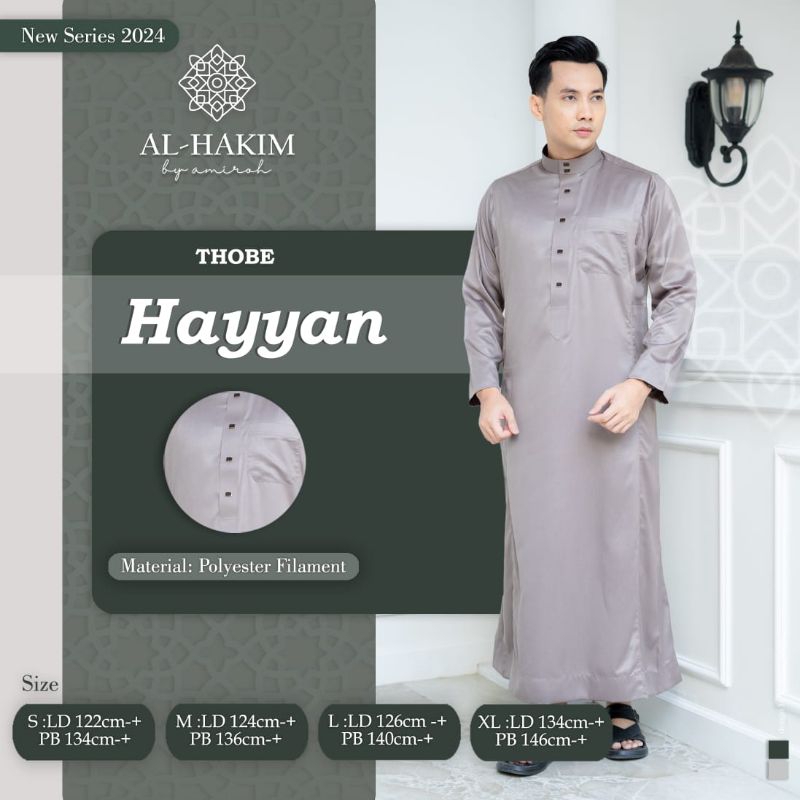 JUBAH HAYYAN AL-HAKIM BAJU GAMIS LAKI LAKI BAJU ARAB BAJU LEBARAN TERBARU LAKI LAKI