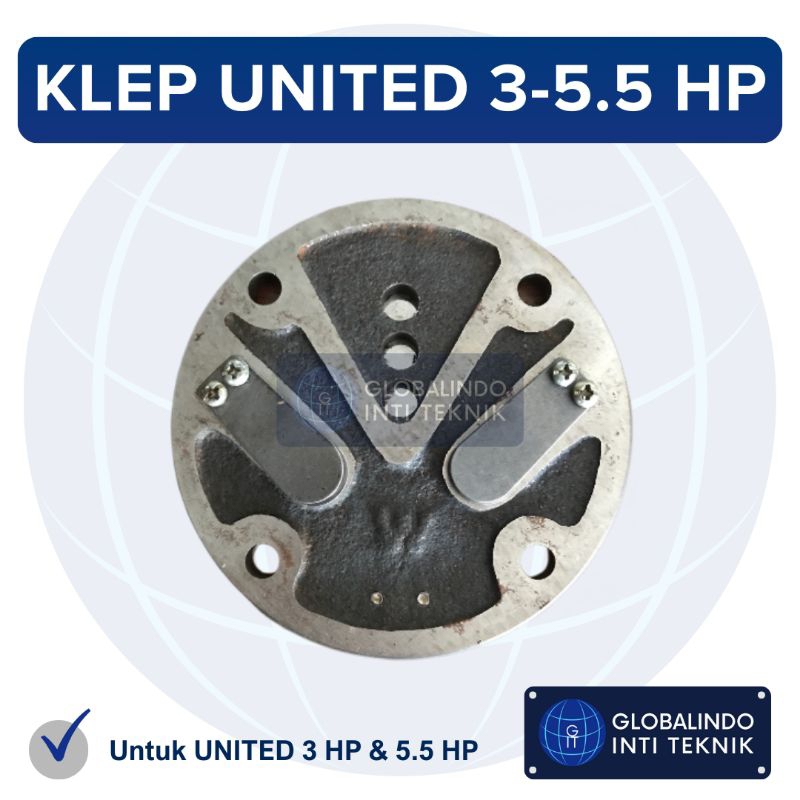 Lempengan Klep Valve Assy Kompresor Angin UNITED 3 HP & 5.5 HP