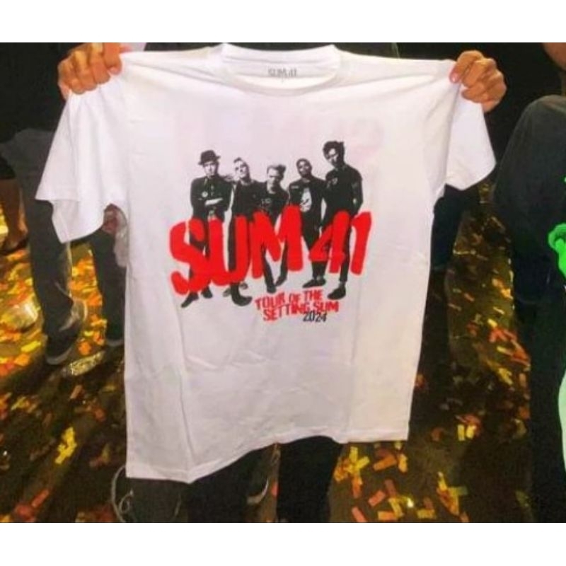OFFICIAL MERCHANDISE SUM41 TSHIRT TOUR 2024