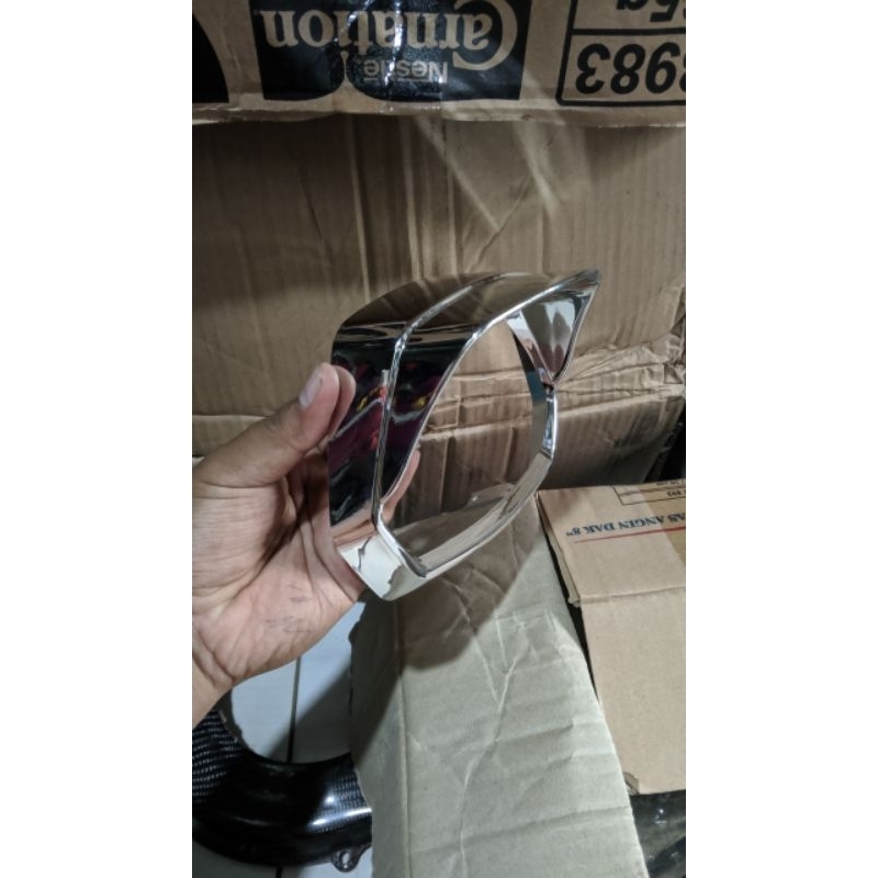 ring lampu vespa matic sprint sip part original chrome mengkilat
