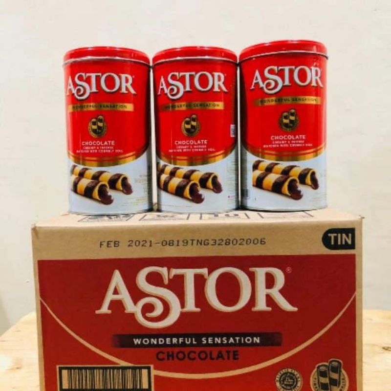 

Astor Wafer stick Kaleng 330gr 1 Dus isi 6 Kaleng