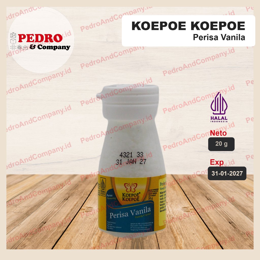 

koepoe koepoe PERISA VANILLA VANELY CRYSTAL 20 Gram - kupu vanila