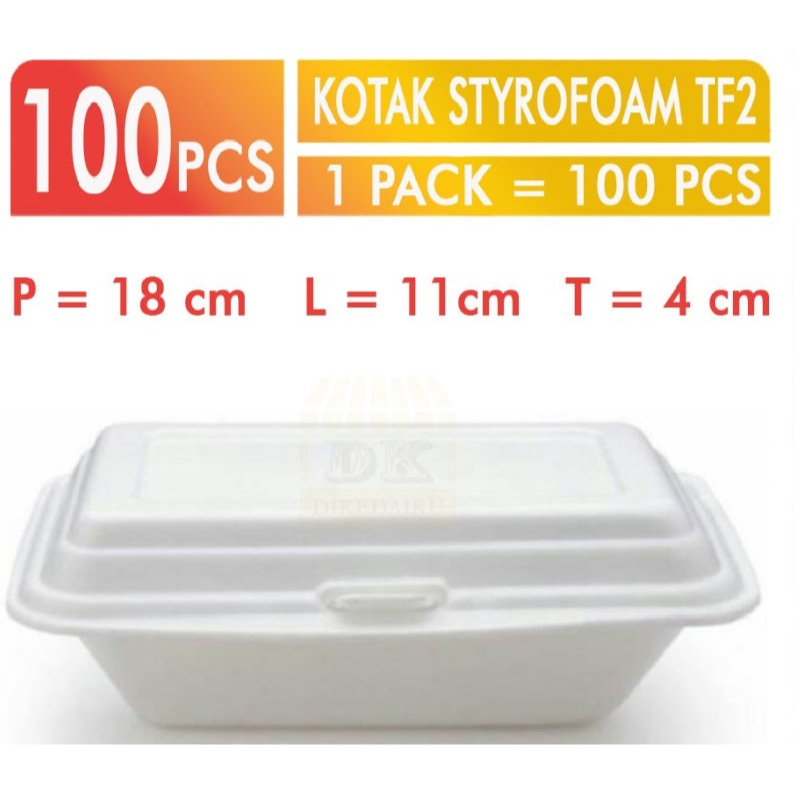 Kotak Makan Makanan Gabus Styrofoam Sterofoam Nasi Box Makan Katering
