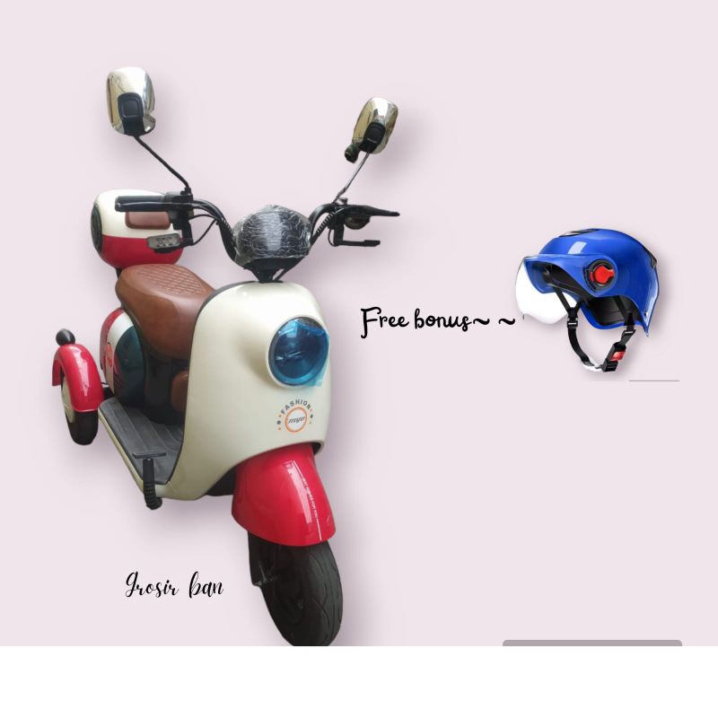 sisa panjar SEPEDA RODA 3/MOTOR LISTRIK MYD RODA 3 48V (Elektrik Bike) FREE BONUS HELM