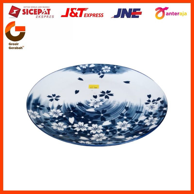 hokita piring ceper 10,5” sakura blue