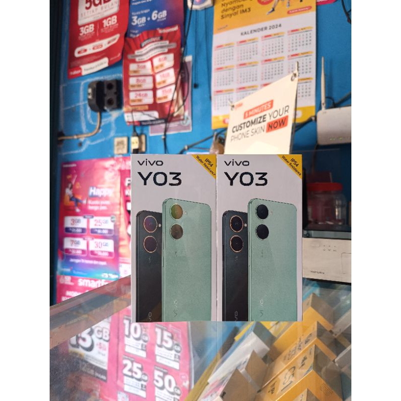 vivo y03 ram 4/64gb baru