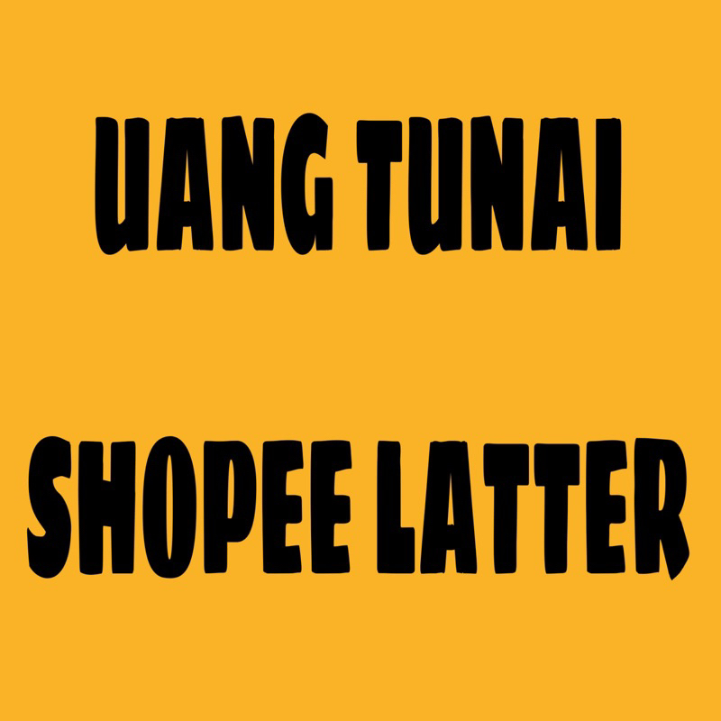 Uang Tunai Shopee Latter
