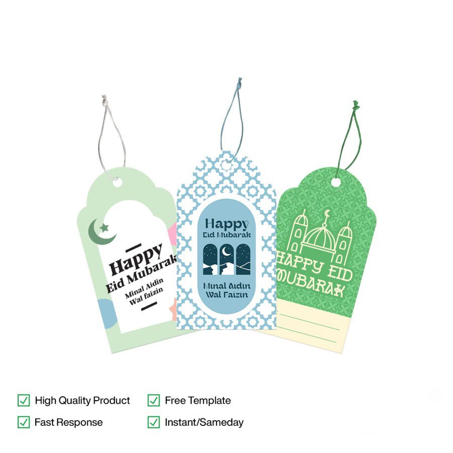Hang Tag Custom Idul Fitri / Hang Tag Lebaran Hang Tag Ramadhan