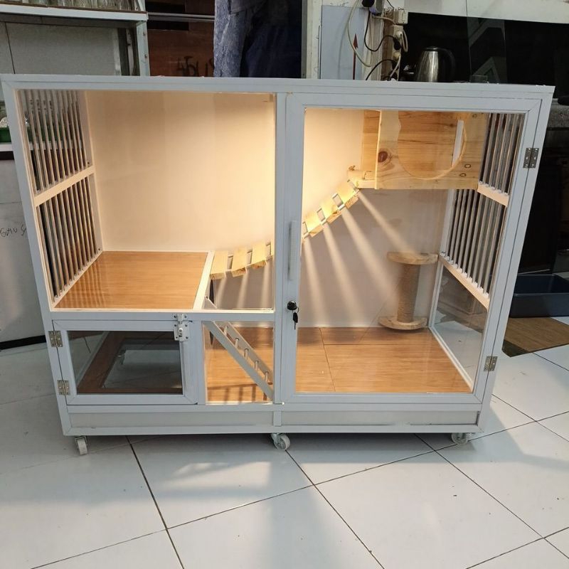 kandang kucing aluminium 1pintu