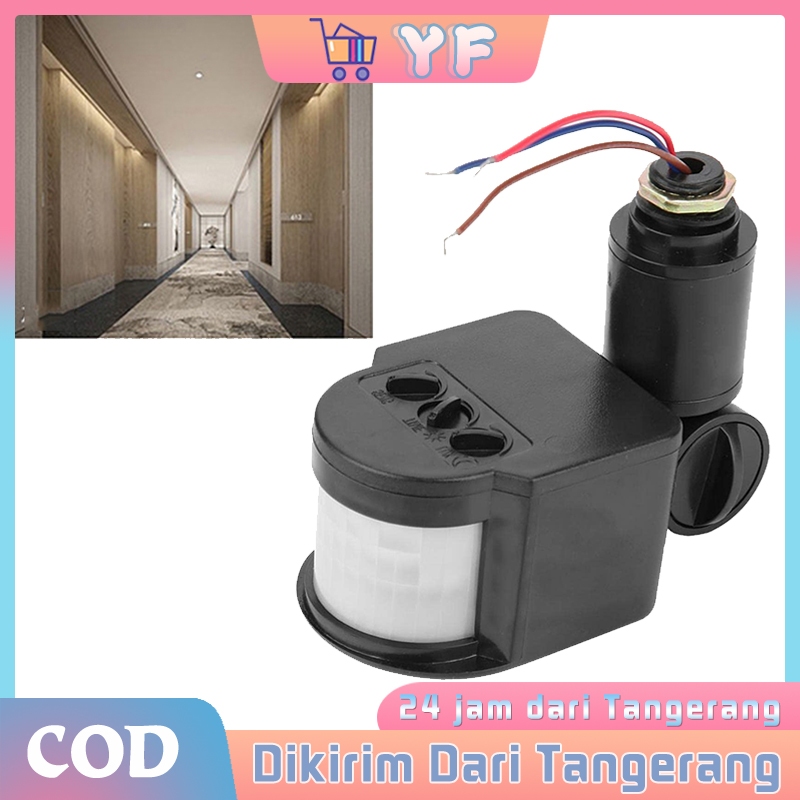 Sakelar Lampu Otomatis 220V Saklar Sensor Gerak Otomatis Saklar Otomatis Sensor Cahaya