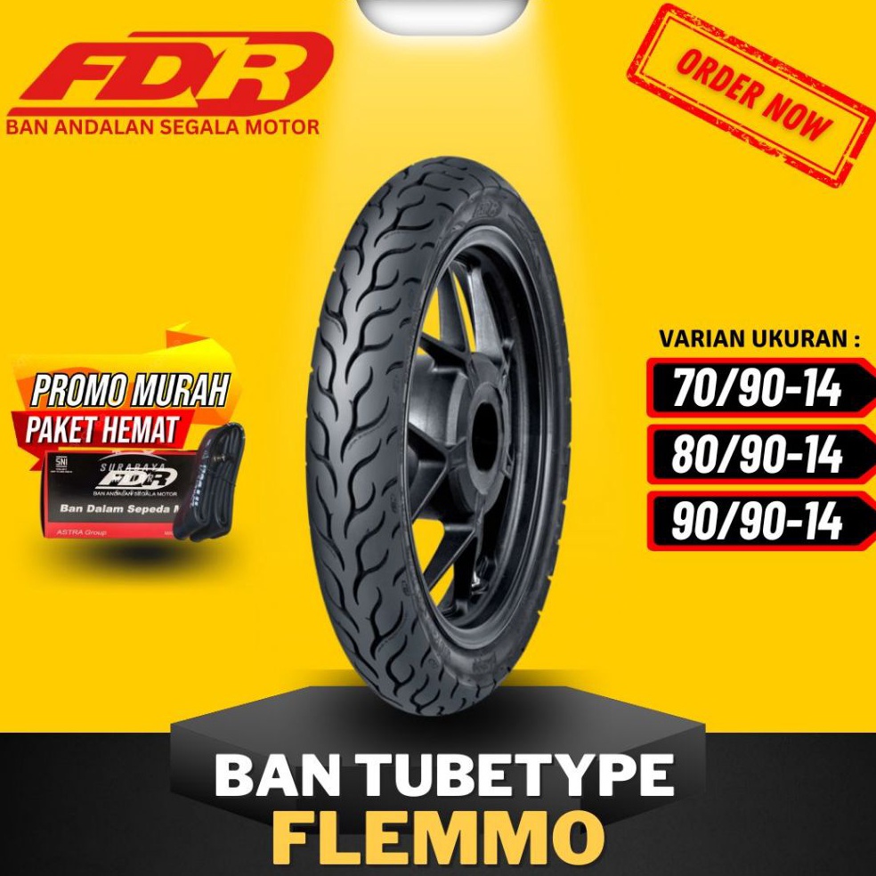 Keluaran Terbaru READY COD BAN FDR FLEMMO TUBETYPE RING 14  BAN FDR TUBETYPE TT RING 14  7914  8914 