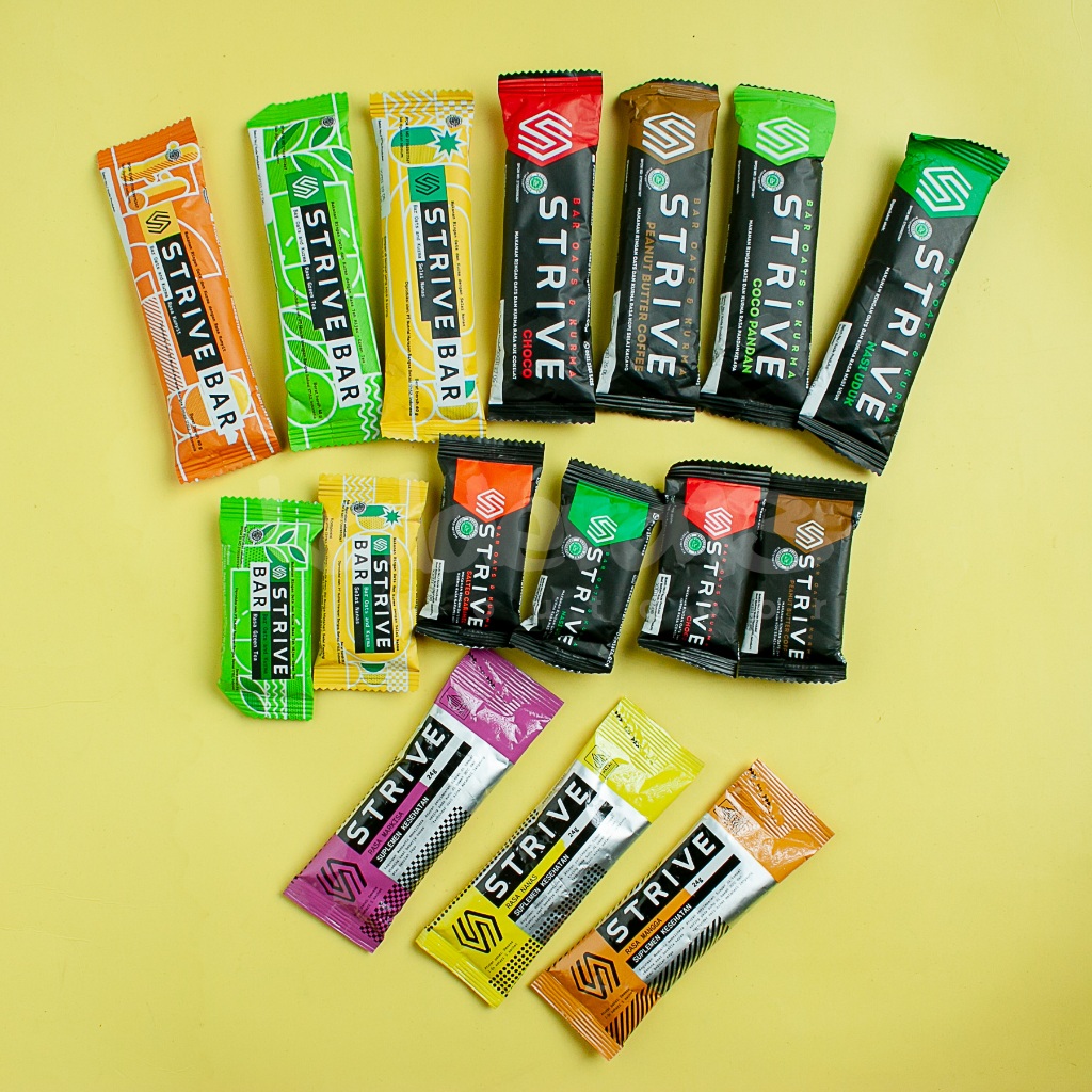 

Strive Energy Bar dan Energy GEL 24g