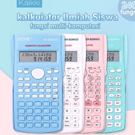 

PNK753 Jangan Sampai Kehabisan Kalkulator Sekolah Scientific 82MS Colour Calculator Ujian Sin Cos Tan Function 24