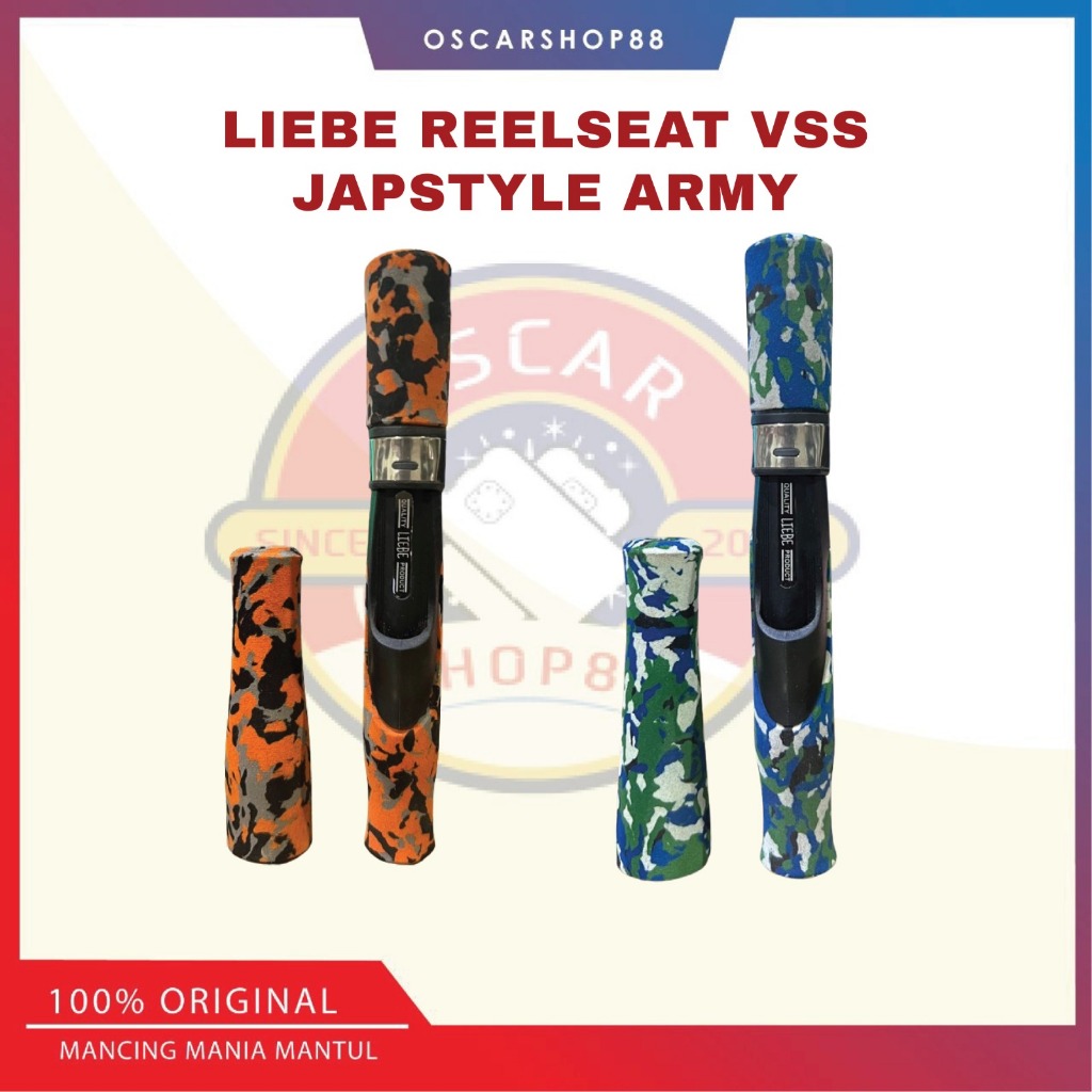 Oscarshop88 reelseat joran vss japstyle gumoku set busa warna army