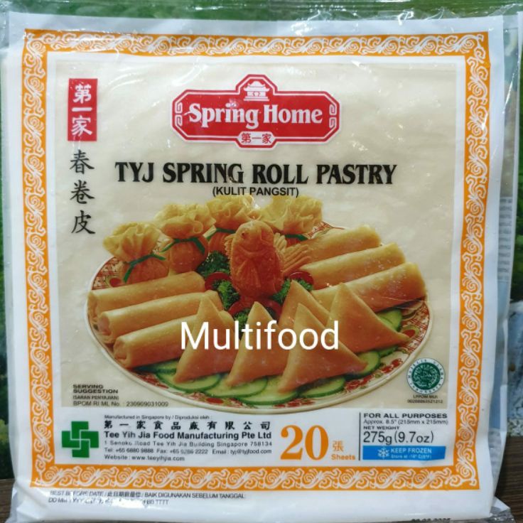 

HOT Kulit lumpia TYJ spring roll kulit pangsit TYJ spring roll TYJ pastry halal MUI