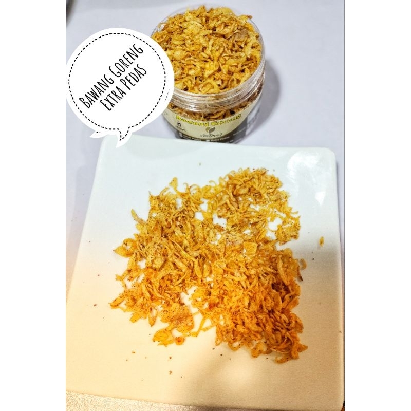 

Bawang Goreng Sumenep Bu Soni (Extra Pedas)