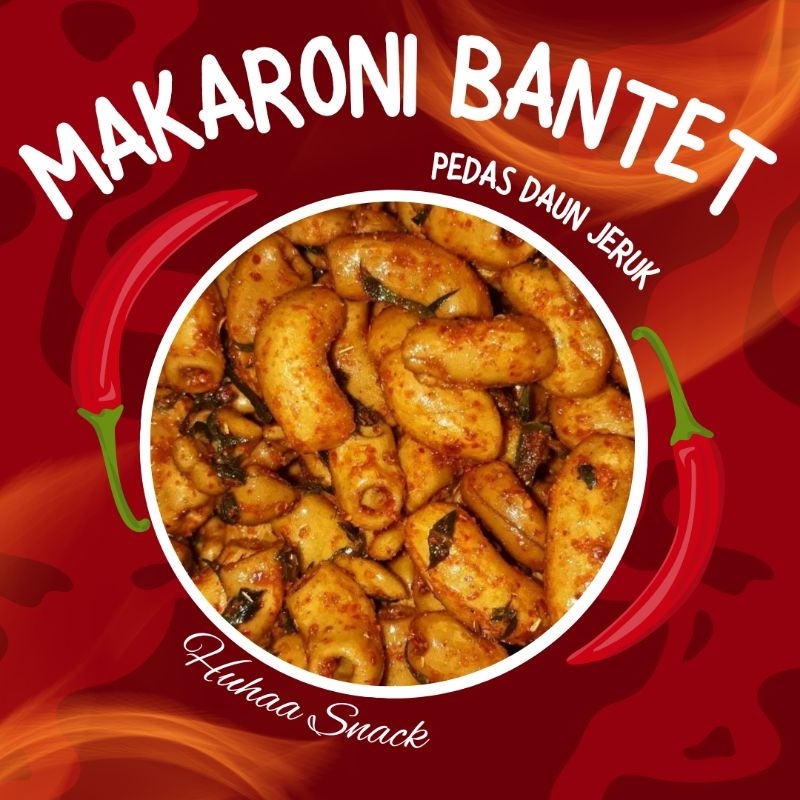 

makaroni Bantet pedas daun jeruk 250g