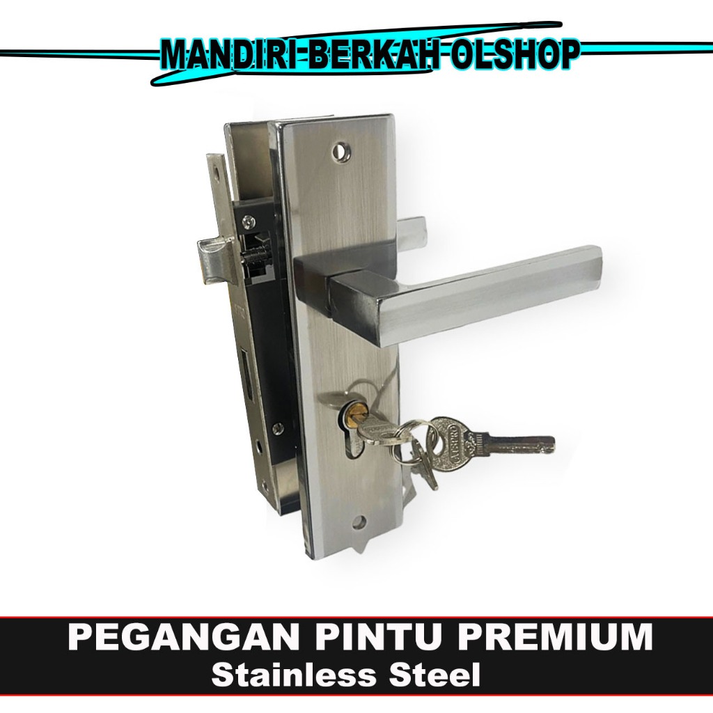 ATS PRO Kunci Pintu Rumah / Handle Hendel Handel Pintu Set Komplit Ukuran KECIL / Kunci Pintu Cylind