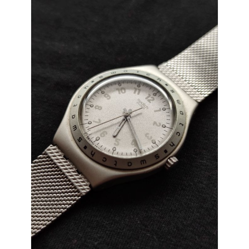 Swatch Irony Alumunium Grey Full Original