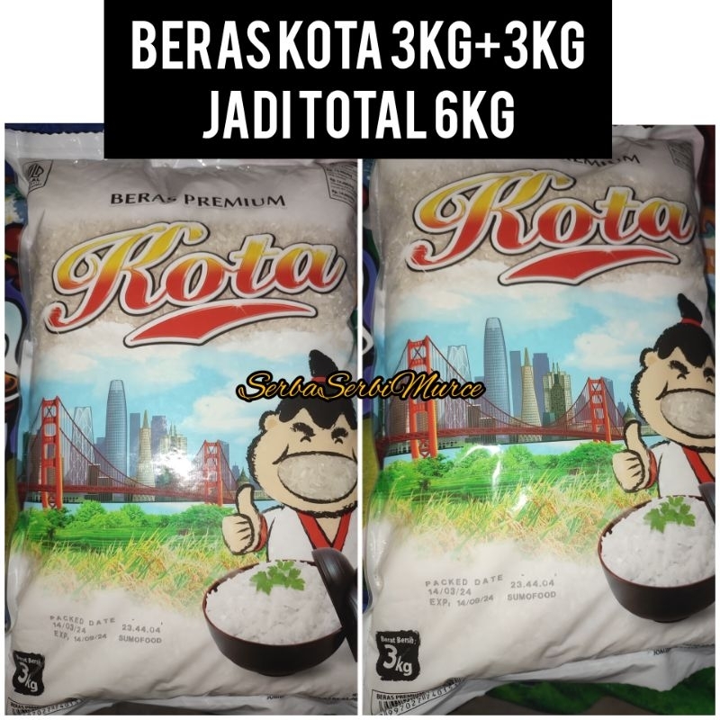 

Beras Premium Kota / Berat Zakat 3kg + 3kg (Total 6kg)