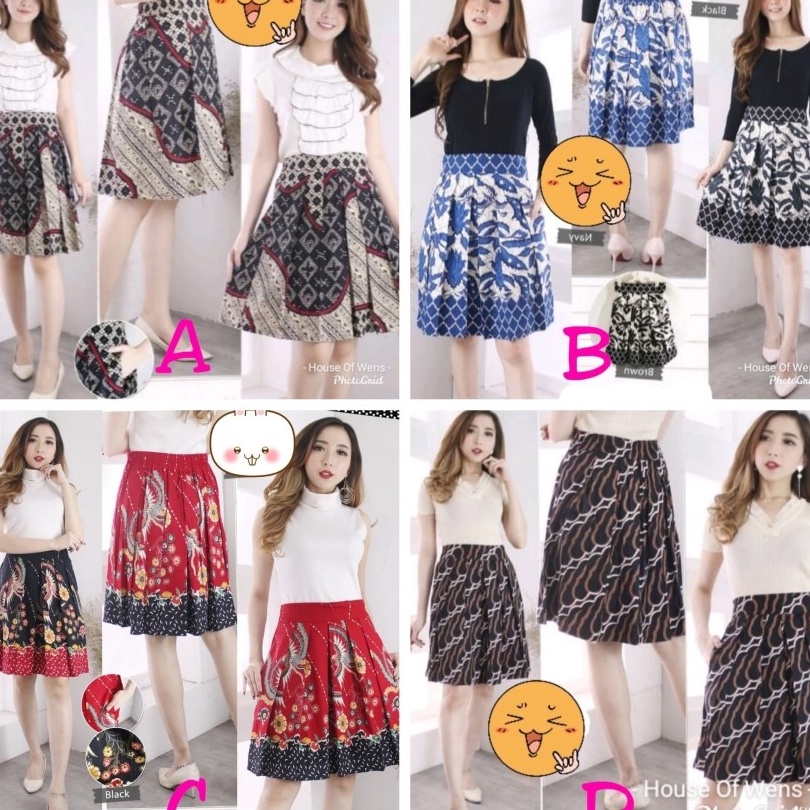 Terbaik Rok Batik Pendek Grosir Bawahan Wanita Batik Rok Pendek Murah Rok Mini Batik Rok Casual Rok 