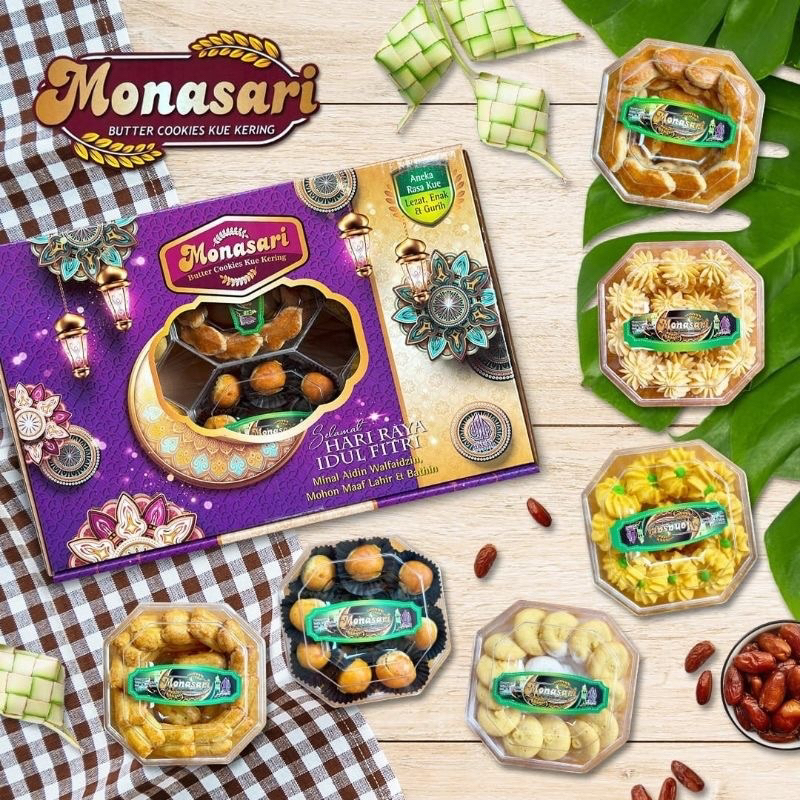 

Monasari Kue - Paket lebaran isi 6 toples