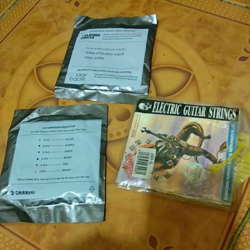 Senar Gitar Elektrik Akustik senar 6