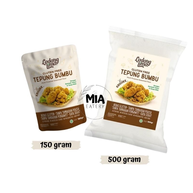 

Tepung Bumbu Ladang Lima Gluten Free 500 gram tanpa msg pengawet tepung krispy