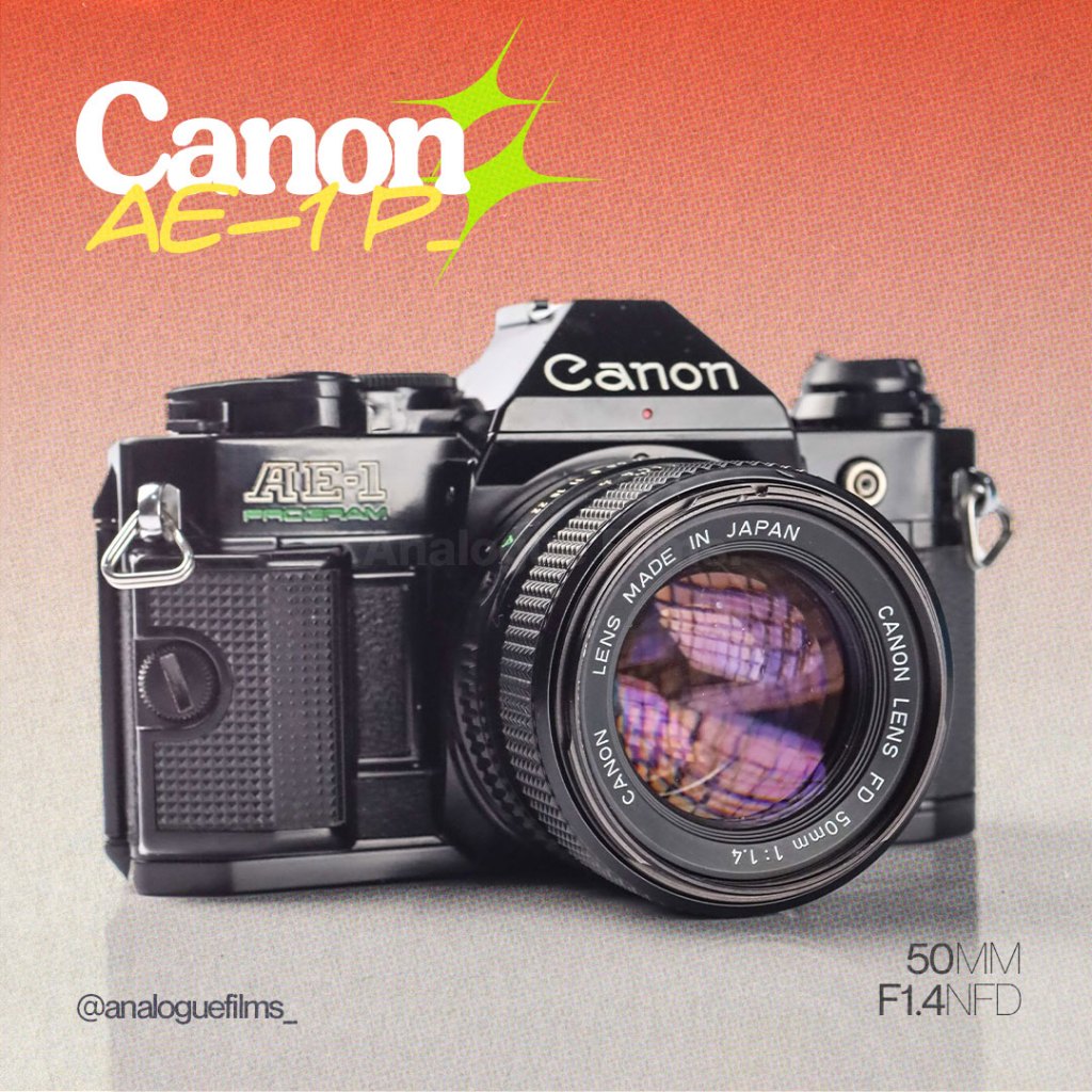 Kamera Analog Canon AE-1 Program kit 50mm f1.4 New FD Mint (4)