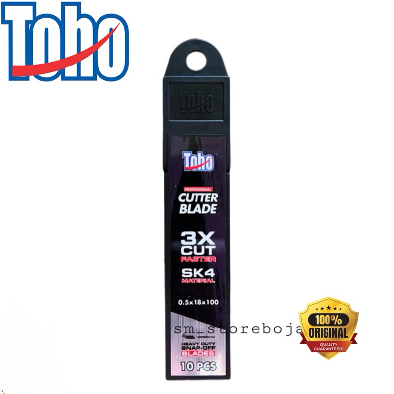 

10pcs Cutter Blade TOHO PREMIUM 0,5x18x100mm / TAJAM 3x Cut Fast