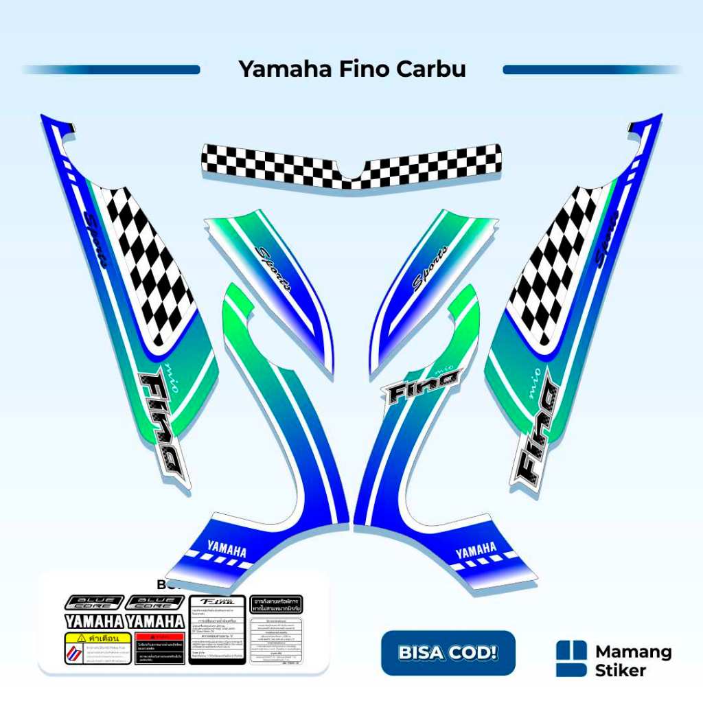 Striping Fino Karbu Classic Variasi (14) Thailand Vietnam 2012 2013 Full Body 125 Fino Lama