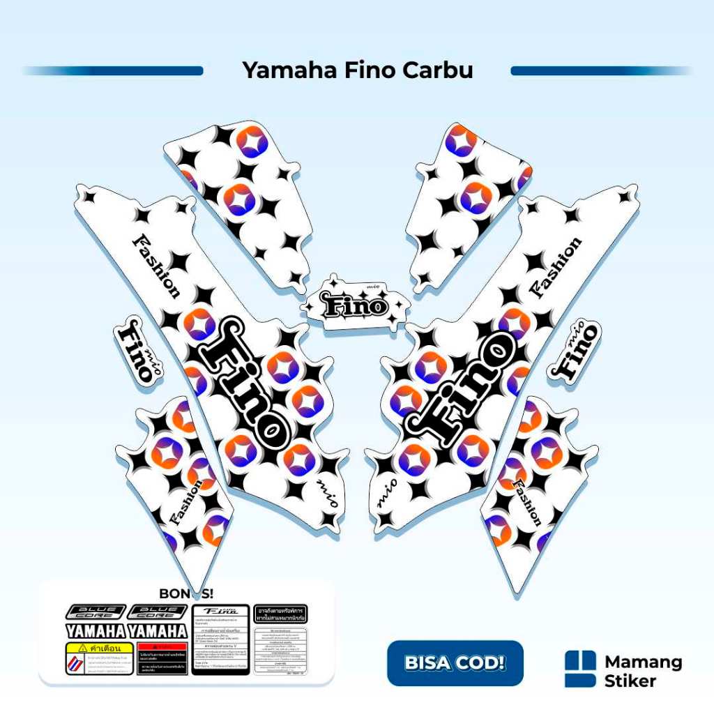 Striping Fino Karbu Classic Variasi (19) Thailand Vietnam 2012 2013 Full Body 125 Fino Lama