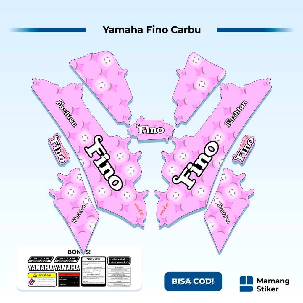 Striping Fino Karbu Classic Variasi (20) Thailand Vietnam 2012 2013 Full Body 125 Fino Lama